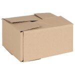 Bo�te pliable carton naturel 50 pcs 20 x 15 x 10 cm ? marron