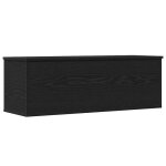 Bo�te de rangement en bois ding�nierie - vidaxl - 102x35x35 cm - ch�ne noir - mod�le organisateur maison ...