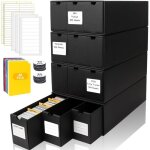 Bo�te de rangement bo�te de rangement pour cartes � collectionner 12000 + cartes avec 48 intercalaires ...
