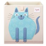 Bo�te de rangement - 3 sprouts - 30x30x30cm - beige / blanc - carton / papier - enfant