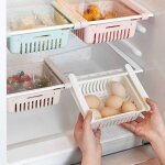 Bo�te de rangement escamotable pour frigo organisateur r�frig�rateur avec tiroir lot de 4 bo�tes de rangement ...