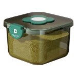 Bote de rangement hermtique pour riz crales aliments transparente avec couvercle pour la maison la ...