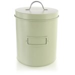 Bo�te de rangement en m�tal - orion - 33 l - 16x215 cm - vert pastel - couvercle amovible - emplacement ...