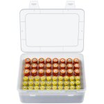 Bo�te de rangement pour piles - peut contenir 24 piles aa et 30 piles aaa - bo�te de rangement en plastique ...