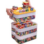 Boite rangement plastique boite rangement lego 3 couches empilable transparente
