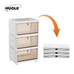 Boîte de rangement pliable à 3 niveaux en plastique pp avec couvercle et 4 roulettes boîte de rangement ... Boîte de rangement pliable à 3 niveaux en plastique pp avec couvercle et 4 roulettes boîte de rangement ...