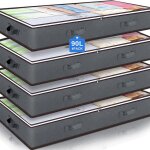 Botes de rangement sous lit avec couvercle lot de 4 sac de rangement - housse de rangement sous vide ...