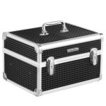 Bo�te de rangement verrouillable organisateur de voyage pour coiffeurs maquilleurs avec plateau amovible ...