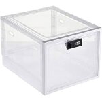 Bote de rangement verrouillable transparente avec mot de passe  3 chiffres pour la scurit des aliments ...