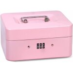 Boîte sécurité verrouillable en aciermini coffre - fort de sécurité portable en acierpour argent en vracpièces ... Boîte sécurité verrouillable en aciermini coffre - fort de sécurité portable en acierpour argent en vracpièces ...