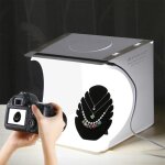 Bo�te studio photo portable led ? light box 23x23x24 cm ? mini studio pliable pour photos sans reflet ...
