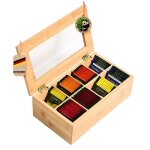 Bote  th en bambou 8 compartiments colorado 16 x 28 x 9 cm