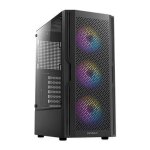 Boîtier mini - tour - antec - ax20 - prises dair en forme de griffe - bande argb - micro atx Boîtier mini - tour - antec - ax20 - prises dair en forme de griffe - bande argb - micro atx