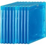 Bo�tiers blu - ray transparents - keeper - lot de 10 - souples - contenance 1 blu - ray - bleu transparent ...