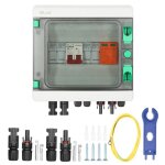 Boîtier de combinaison solaire étanche pour extérieur isolateur cc photovoltaïque 500 v 32 a (500 v 32 ... Boîtier de combinaison solaire étanche pour extérieur isolateur cc photovoltaïque 500 v 32 a (500 v 32 ...