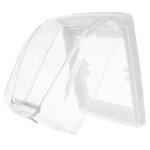 Botier de couvercle dinterrupteur tanche en plastique clair panneau dclairage mural prise garde sonnette ...