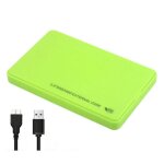 Bo�tier pour disque dur 25 pouces usb 3. 0 r�sistant aux chocs avec housse de protection vert