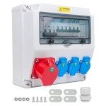 Bo�tier de distribution �lectrique bo�tier mural 40a 30ma �tanche avec prise cee 16a