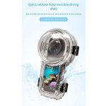 Bo�tier �tanche transparent pour insta360 x5 - �tanche 60m coque plong�e invisible fixation magn�tique ...