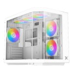 Boitier mini tour micro atx - xigmatek cubi m rgb - blanc - Éclairage rgb - panneaux vitrés Boitier mini tour micro atx - xigmatek cubi m rgb - blanc - Éclairage rgb - panneaux vitrés