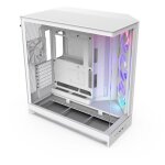 Boitier moyen - tour - nzxt - cm - h92fw - r1 - h9 flow rgb - ventilateurs rgb inclus - blanc
