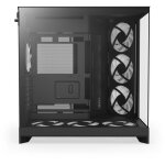 Boitier moyen - tour nzxt h9 flow rgb + - double chambre - 3 ventilateurs rgb - noir - cm - h92fb - p1 ...