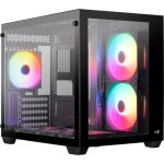 Boîtier pc - aerocool - dryft mini g v1 (noir) - cube - format micro - atx - sans alimentation Boîtier pc - aerocool - dryft mini g v1 (noir) - cube - format micro - atx - sans alimentation