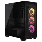 Boitier pc - corsair - 3500x lxr link tempered glass mid - tower - 3 ventilateurs rgb à rotor inversé ... Boitier pc - corsair - 3500x lxr link tempered glass mid - tower - 3 ventilateurs rgb à rotor inversé ...