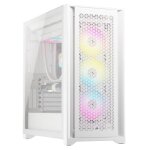 Boitier pc - corsair - icue 5000d rgb airflow - moyen - tour - 3 ventilateurs af120 rgb elite - blanc ...