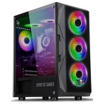 Botier pc gamer - spirit of gamer - rogue 7 - argb - 6 ventilateurs inclus - compatible watercooling ...