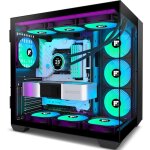 Boitier pc gaming - foifkin - f600 - 6 ventilateurs argb pwm - verre panoramique 270� - usb type - c