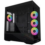 Bo�tier pc - lian li - vector v100 - verre tremp� - �clairage rvb - 4 ventilateurs 120 mm