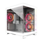 Boîtier pc mini - m. red - mr - 037 - blanc - vitré - mini - itx Boîtier pc mini - m. red - mr - 037 - blanc - vitré - mini - itx