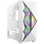 Botier pc moyen tour atx avec panneau vitr antec dark fleet df800 flux rgb - blanc - tu
