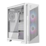 Bo�tier pc gaming msi mpg velox 300r pz moyen tour blanc argb avec panneau lat�ral verre tremp�