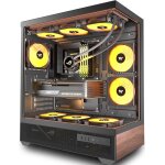 Boîtier pc préinstallé - 5 ventilateurs pwm argb 120 mm - boîtier pc mi - tour atx - avec vue panoramique ... Boîtier pc préinstallé - 5 ventilateurs pwm argb 120 mm - boîtier pc mi - tour atx - avec vue panoramique ...