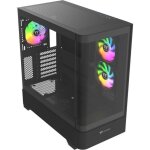 Bo�tier pc sans alimentation - thermaltake - view 290 tg argb - moyen tour - format atx - 3x120mm a - ...