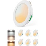 Bojim spot led 12v ip44 �tanche 4w encastrable camping - car / bateau 3 couleurs lot de 6