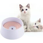 Bol eau animal anti - d�bordement rose : flottant chien / chat. sans �claboussures / d�versement gamelle ...