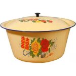 Bol en �mail chinois vintage �mail soupe bol avec couvercle mixing bowl pour la cuisine ronde salade ...
