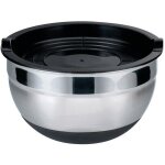 Bol pâtissier 24 cm inox silicone - baumalu - intérieur gradué - compatible lave - vaisselle Bol pâtissier 24 cm inox silicone - baumalu - intérieur gradué - compatible lave - vaisselle