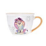 Bol porcelaine avec anse avec des animaux - motif lion - contenance 550ml