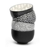 Bol de th bredemeijer pucheng - porcelaine / cramique / grs - set de 4