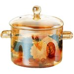 Bol en verre de 15 l (50 oz) avec couvercle saladier saladier de service coupe  fruits bol  dessert ...