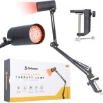 Lampe chauffante infrarouge - bolusso - 36 w - luminothérapie rouge - réglable - portable Lampe chauffante infrarouge - bolusso - 36 w - luminothérapie rouge - réglable - portable