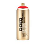Bombe de peinture - gold - acrylique - rouge feu - f3000 - 400ml - montana cans