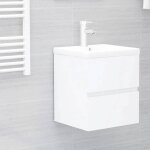 Bon march - colonne sous lavabo - armoire dvier blanc 41x385x45 cmbois d?ingnierie plds330518