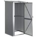 Bon plan abri de jardin - jili hot - cabane � outils gris 1185x97x2095cm acier galvanis� thome8631107 ...