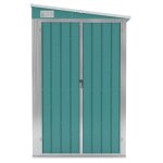 Bon plan abri de jardin - jili hot - cabane � outils mural vert 118x194x178cm acier galvanis� thome3660826 ...