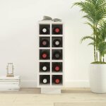 Bon plan armoire à vin - jili hot - Étagère à vin - blanc 23x34x61cm - bois de pin massif - pour salon ... Bon plan armoire à vin - jili hot - Étagère à vin - blanc 23x34x61cm - bois de pin massif - pour salon ...